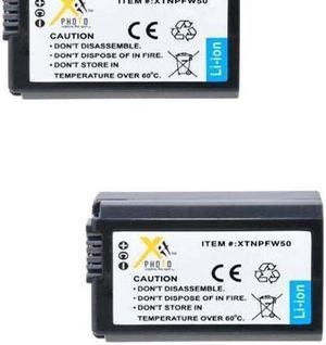 2250mAh NP-FW50 Battery Charger Pack, 2-Pack Battery & Charger, Compatible  with Sony Alpha A6000, A6400, A6100, A6300, A6500, A5100, A7, A7 II, A7R,  A7R II, A7S, A7S II, RX10, NEX-3/5/7 Series 