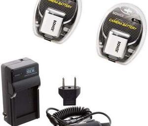 TWO 2 Batteries + Charger for Casio EX-Z85EO, Casio EX-Z85PK, Casio EX-Z85BE, Casio EX-Z85SR, Casio EX-Z90