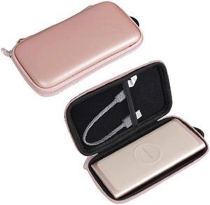 Hard EVA Travel Case for Samsung 2in1 Portable Fast Charge Wireless Charger and Battery Pack 10000 mAh Rose Gold PU
