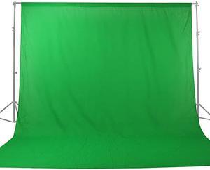 10x20ft3x6m Photo Studio 100 Percent Pure Cotton Muslin Collapsible Green Screen Backdrop Curtain Background for Photography Video and Television Stand NOT Included