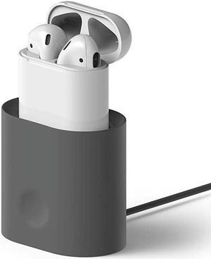 Upgrade AirPods Stand Charging Dock Compatible with AirPods 1 & 2, Apple TV Remote, Apple Pencil [Dark Grey] - AirPods Stand/Holder/Docking Station
