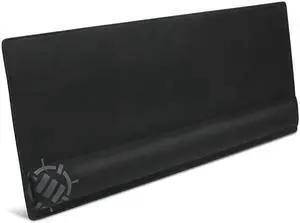 Large Gaming Mouse Pad with Wrist Support Memory Foam Wrist Rest XXL Extended Mousepad 315 x 1378 in with AntiFray Stitched Edges Smooth Fabric Mat Ergonomic Mousepad Black