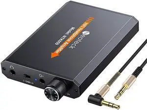 35mm Headphone Amplifier TwoStage Gain Switch Portable HiFi Headset Amplifier Aluminum Matte Surface