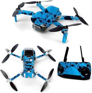 Skin for DJI Mavic Mini Portable Drone Quadcopter Blue Skulls | Protective Durable and Unique Vinyl Decal wrap Cover | Easy to Apply Remove and Change Styles | Made in The USA