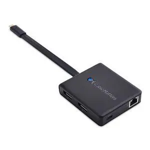Dual Monitor USB C Hub USB C Dock with Dual 4K DisplayPort 2X USB 20 Ethernet and 60W Charging Thunderbolt 3 Port Compatible for Windows and Linux