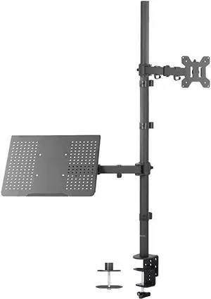 Laptop and 13 to 32 inch LCD Monitor Stand up Desk Mount Extra Tall Adjustable Stand Fits Laptops up to 17 inches STANDV012C