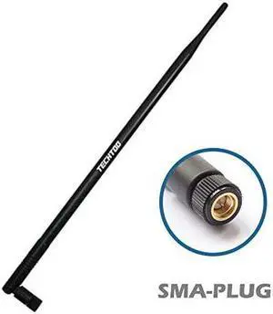 9dBi WiFi Antenna with SMA Male SMA Plug Connector Compatible W Anran Haloview IP Camera amp Other Wireless Security Camera Antenna 2 4Ghz Wireless Networking Device SMA Plug 1Pack