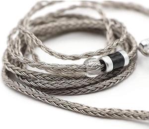 Tripowin Zonie 16 Core Silver Plated Cable SPC Earphone Cable for BL03 TRN V90 V80 AS10 ZS10 ZS6 ES4 ZST ZSR iems 2pin 07835mm Grey