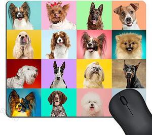 Little Dogs Mouse pad Cute Doggies Mousepad The Different Purebred Puppies Personalized Design Gaming Mouse Pads 95 X 79 Inch 240mmX200mmX3mm