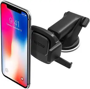 Easy One Touch Mini Dash Windshield Car Mount Phone Holder || iPhone Xs Max R 8 Plus 7 Samsung Galaxy S10 E S9 S8 Plus Edge Note 9 Other Smartphones