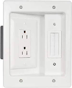Home Office Theater Home Theater In Wall TV Power Kit White 51 HT2102WHV1