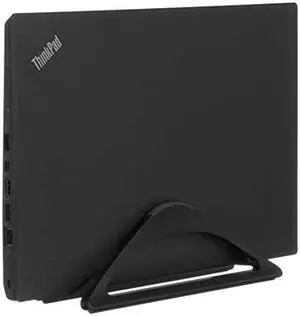 Vertical Laptop Stand for Desks Matte Black | Adjustable Holder to Dock Apple MacBook MacBook Pro and Other Laptops to Organize Work amp Home Office