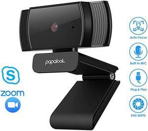 Webcam 1080P Full HD  AF925 Computer Camera with Microphone Autofocus Web Cams for DesktopLaptopMac Works with Skype Zoom WebEx Hangouts
