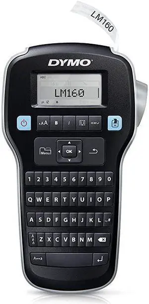 Label Maker | LabelManager 160 Portable Label Maker EasytoUse OneTouch Smart Keys QWERTY Keyboard Large Display for Home amp Office Organization
