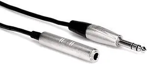 HXSS025 REAN 14 TRS to 14 TRS Pro Headphone Extension Cable 25 Feet