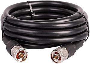 KMR400 Coax Extension Cable N Male to N Male Connector 50 Ohm Pure Copper Low Loss Coaxial Cables for 3G4G5GLTEGPSWiFiRFHamRadio to Antenna or Phone Signal Booster Use Not for TV