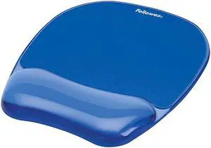 Gel Crystal Mousepad/Wrist Rest, Blue (91141)