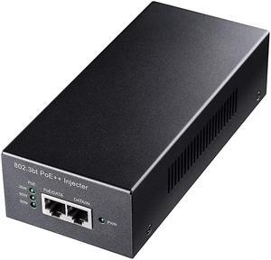 POE400 90W Gigabit Ultra PoE++ Injector Adapter, IEEE 802.3 bt /802.3at/802.3af Compliant, Up to 90W Ultra Power Supply, 10/100/1000Mbps Shielded RJ-45, Plug & Play, Metal housing