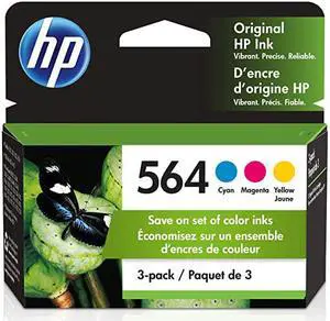 564 | 3 Ink Cartridges | Cyan Magenta Yellow | CB318WN CB319WN CB320WN