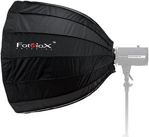 EZPro Deep Parabolic Softbox 28in 70cm Quick Collapsible Softbox with Broncolor Speedring for Bronocolor Pulso Primo and Unilite Flashman and Compatible