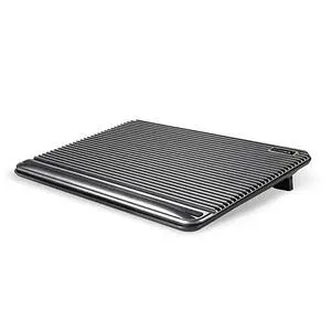 Laptop Cooling Pad,  USB Powered Laptop Cooler, 2 Blue Silent Big Fans, Height Adjustable Non-Slip Laptop Stand with Dual USB 2.0 Ports, Fits 11-17Inch Notebook - Gray (N2)