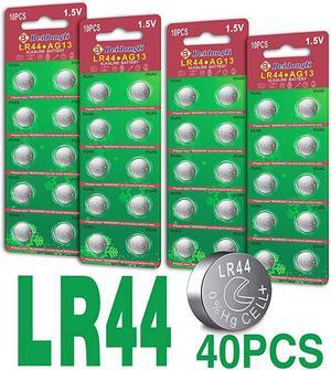 AG13 / LR44 Alkaline Button Watch Battery 1.5V -  20 Pack - FREE SHIPPING: Button Batteries