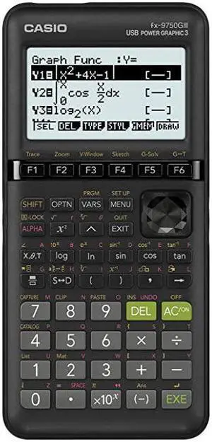 fx9750GIII Black Graphing Calculator