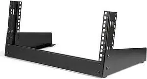 4U Open Frame Desktop Rack 2 Post Free Standing Network Equipment Rack for up to 66 lbs RK4OD
