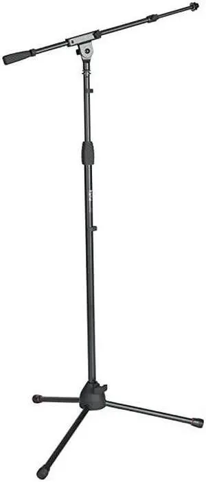 Frameworks Tripod Mic Stand with Soft Grip Twist Clutch Boom Arm and Both 38 and 58 Adapters MinMax Height 699 GFWMIC2020Black