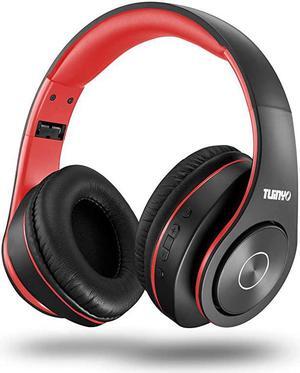 Bluetooth Headphones, Over Ear Stereo Wireless Headset 35H Playtime with Deep Bass,Soft Memory-Protein Earmuffs,Built-in Mic Wired Mode PC/Cell Phones