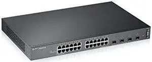 24 port Gigabit Layer 2 managed switch, 4x 10G [XGS2210-28]
