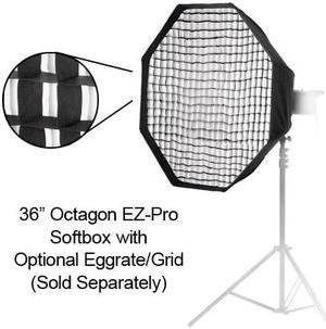 EZPro 36in 90cm Octagon Softbox Quick Collapsible Softbox with On Camera Flash Insert
