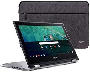 Chromebook Spin 11 Convertible Laptop Intel Celeron N3350 116 HD Touch Display 4GB DDR4 32GB eMMC 80211ac WiFi Wacom EMR Pen Sleeve CP3111HNC2DV