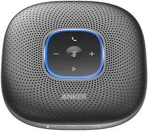 PowerConf Bluetooth Speakerphone 6 Mics Enhanced Voice Pickup 24H Call Time Bluetooth 5 USB C Zoom Certified Bluetooth Conference Speaker Compatible with Leading Platforms For Home Office