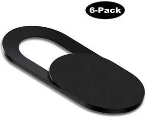 Pack Webcam Cover Slide 0027in Ultra Thin Web Camera Cover Compatible with MacBook Pro Laptops Smartphone Mac PC Tablets for Echo Spot Show Protecting Your Privacy SecurityBlack