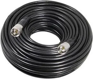 RG8x Coaxial Cable 100 ft CB Coax Cable  UHF PL259 Male to Male Low Loss CB Antenna Cables 50 Ohm for HAM Radio Antenna Analyzer Dummy Load SWR Meter