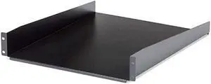 com 2U Fixed Server Rack Mount Shelf 22quot Deep Steel Universal Cantilever Tray for 19quot AV Data Network Equipment Rack 50lbs CABSHELF22