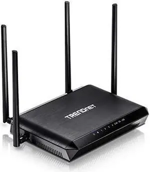 AC2600 MUMIMO Wireless Gigabit Router TEW827DRU Increase WiFi Performance WiFi Guest Network GamingInternetHome Router Beamforming 4K streaming Quad Stream Dual Band RouterBlack