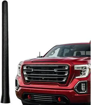 The Original 6 3/4 Inch is Compatible with GMC Sierra 1500 (2006-2021) - Car Wash Proof Short Rubber Antenna - Internal Copper Coil - Premium Reception - German Engineered The Original 6 3/4 Inch is Compatible with GMC Sierra 1500 (2006-2021) - Car Wash Proof Short Rubber Antenna - Internal Copper Coil - Premium Reception - German Engineered