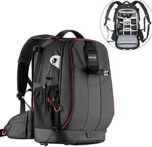 Pro Camera Case Waterproof Shockproof Adjustable Padded Camera Backpack Bag with Antitheft Combination Lock for DSLRDJI Phantom 1 2 3 Professional Drone Tripods Flash Lens and Other Accessory