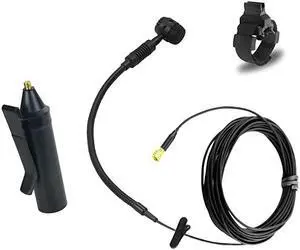 Clip On Instrument Condenser Microphone + Universal Clip for Clarinet