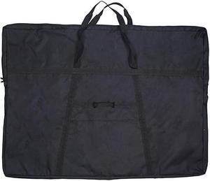 Dacron Light Weight Large Size Art Portfolio Tote Bag, 32x42" Black Carring Storage Case for Poster, Sketching and Drawing