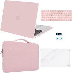 Compatible with MacBook Pro 13 inch Case 20162020 Release A2338 M1 A2289 A2251 A2159 A1989 A1706 A1708 Plastic Hard Shell CaseBagKeyboard SkinWebcam CoverScreen Protector Rose Quartz