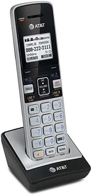 TL86003 Accessory Cordless Handset SilverBlack | Requires TL86103 to Operate