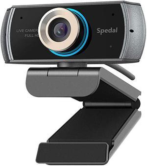 Webcam 1080p with Microphone, USB Webcam for Desktop, Computer, PC,Mac, Laptop Video Conferencing, Recording and Streaming, Plug And Play with Xbox, Zoom, Skype