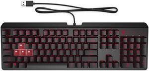 Encoder Customizable Mechanical Gaming Keyboard with Cherry MX Red Keys Full NKey Rollover LED Backlit USB 6YW76AA