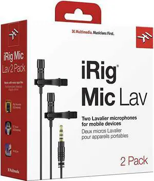 iRig Microphone Lavalier Compact for Smartphones and Tablets Twopack