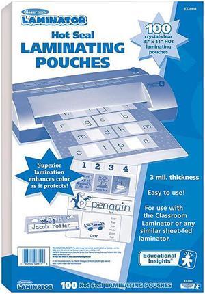 Classroom Laminator 85 X 11 Hot Laminating Pouches 100 pieces