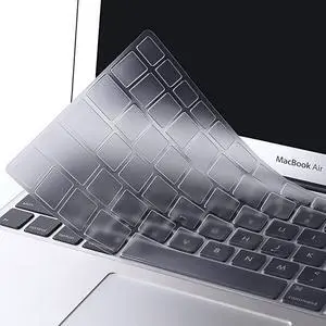 Protective Keyboard Cover Skin Compatible with MacBook Air 11 inch Models A1370 A1465 Black