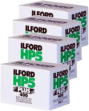 1574577 HP5 Plus Black and White Print Film 35 mm ISO 400 36 Exposures Pack of 4